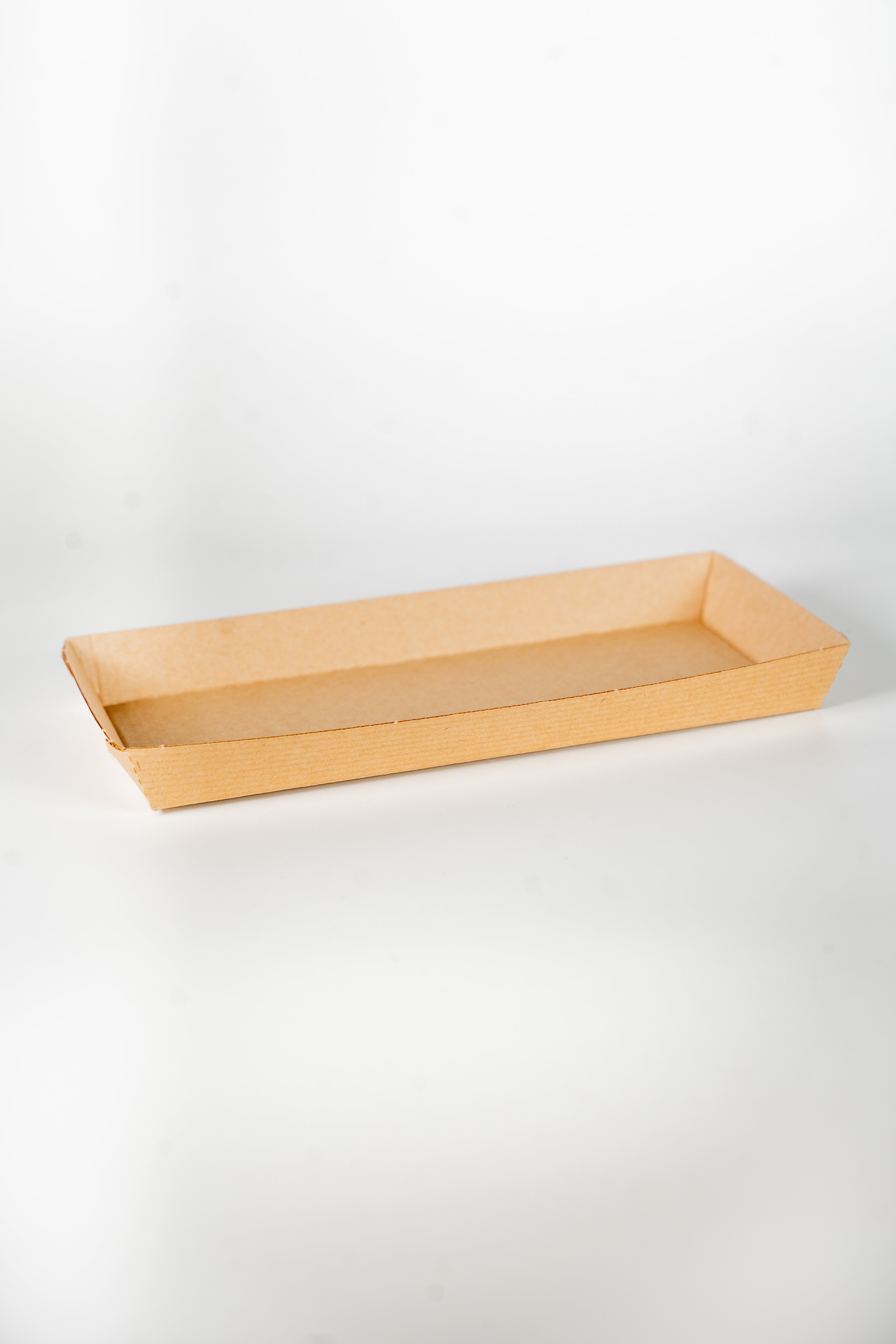 Barquette kraft 4 coins collés 180 x 80 x 20 mm (BCCE180/80/20)