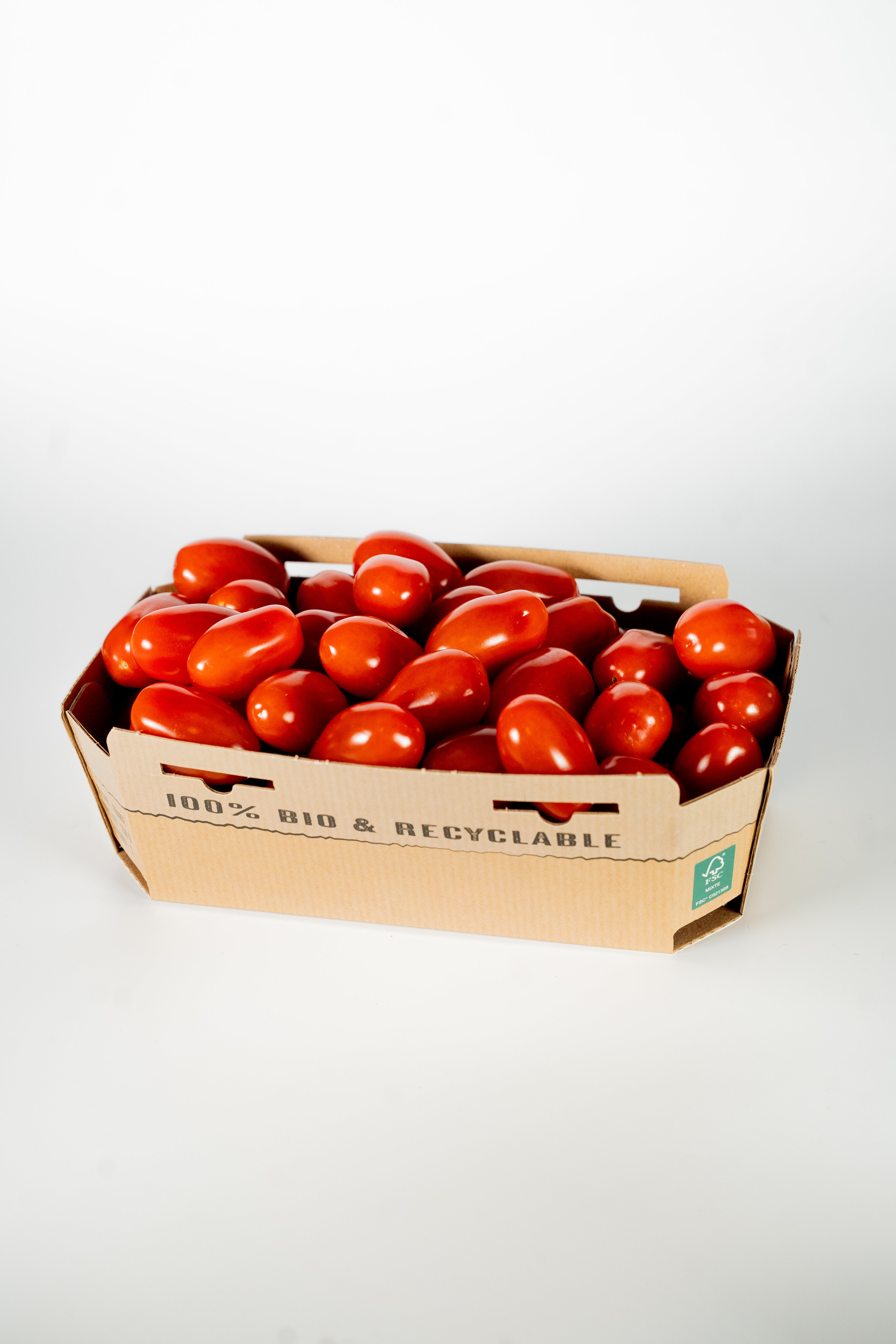 Barquette MARCOJEA en carton 100% bio et recyclable.