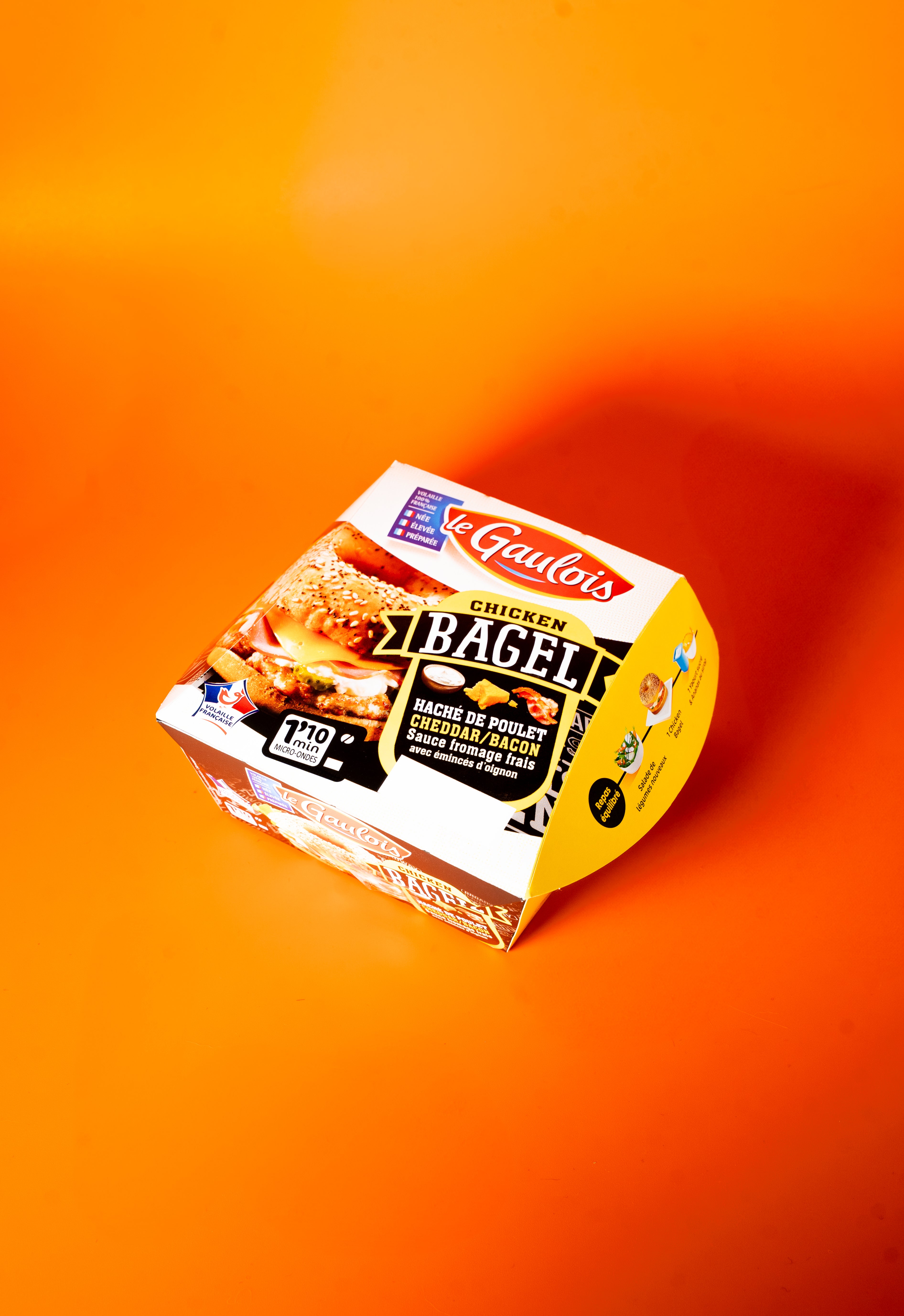 Boite burger en carton personnalisée Le Gaulois par marcojea.